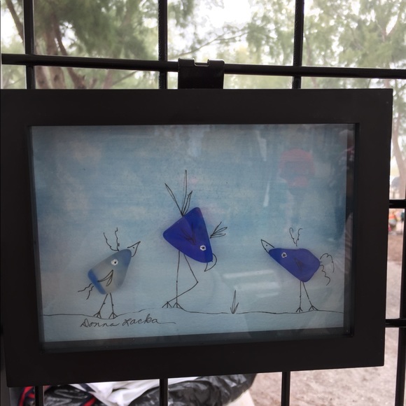 Original P.E.I Sea Glass Art 5” x 7” - Picture 7 of 7